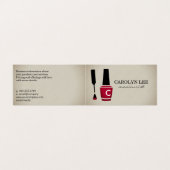 Nagellak Manicure Monogram Visitekaartjes (Buitenkant ongevouwen)