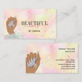 nagellak slachterij hand nagellak technicus visitekaartje (Voorkant / Achterkant)