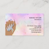 nagellak slachterij hand nagellak technicus visitekaartje (Achterkant)