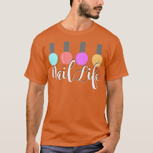 Nagelleven schattig nagelaten pools technisch gesc t-shirt