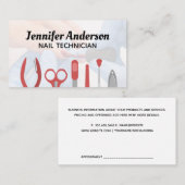 Nagelmanicure Gereedschap | Het schilderen van nag Visitekaartje (Voorkant / Achterkant)