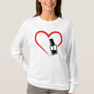 Nagelpoetsliefde, Manicure ontwerp T-shirt