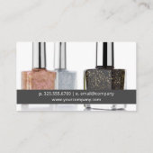 Nagelpolish Borstel | Flesjes Zakelijke Kaart Visitekaartje (Achterkant)
