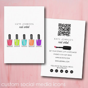 Nagels Manicure Pedicure Schoonheid Nagelkunstenaa Visitekaartje
