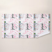 nagels salon decoreren stijl badhanddoek (Badhanddoek)