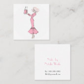 nagels vierkante visitekaartje (Voorkant / Achterkant)