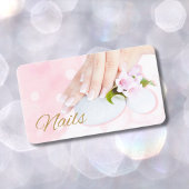 Nagels Zakelijke Kaarten Manicure Roze Visitekaartje