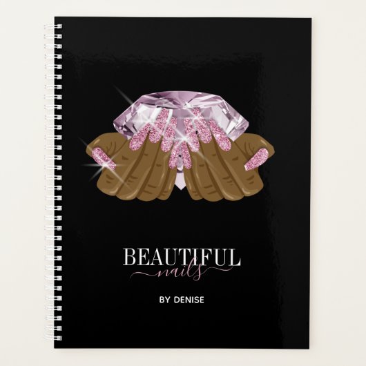 Nagelsalon Afspraak Boek Handspijkers Technicus Planner (Voorkant)