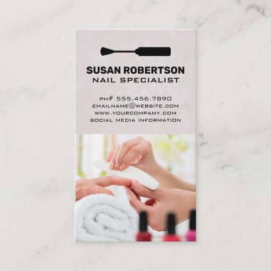 nagelsalon | manicure afsprakenkaartje (Voorkant)