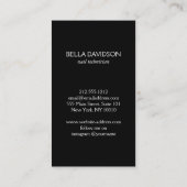 Nagelsalon Monogram Glitter Nagellak Visitekaartje (Achterkant)