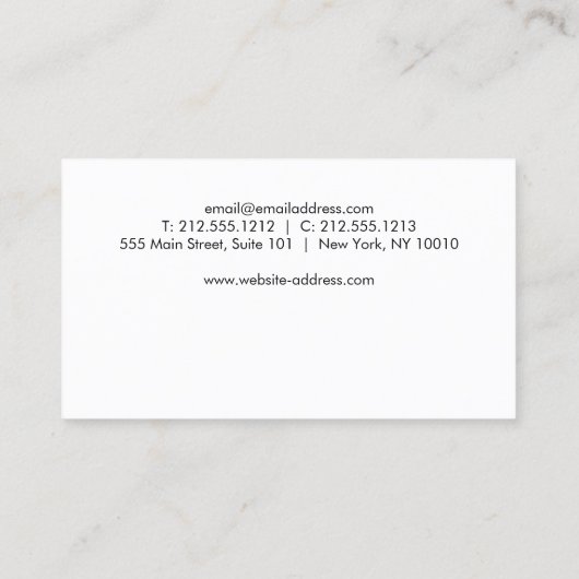 Nagelsalon Monogram op Gouden Glitter - Loyaliteit Klantenkaartje (Achterkant)