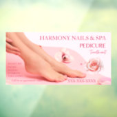 Nagelsalon Spa Pedicure Diensten Winkel aanpassen Raamsticker (Vel 3)