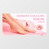 Nagelsalon Spa Pedicure Diensten Winkel aanpassen Raamsticker (Vel)