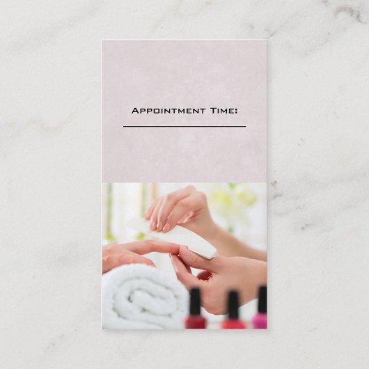 Nagelstudio | Manicure Sessie Afsprakenkaartje (Achterkant)