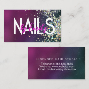 Nagelstudio Ontwerper Galaxy Art Visitekaartje