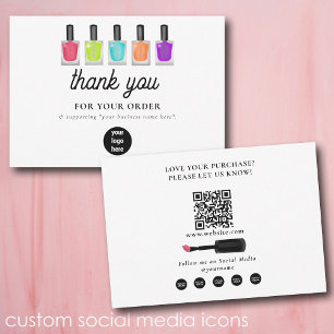 Nagelstylist Bedankt Logo Sociale Media