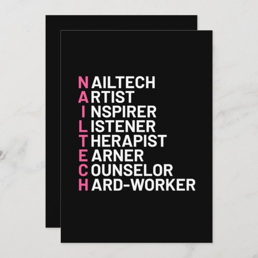 Nagelstylist Inspirator Kaart (Voorkant / Achterkant)