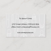 nageltechnicus | nagellak | Diverse kleuren Visitekaartje (Achterkant)