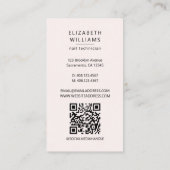 Nageltechnicus Waterverf QR-code Visitekaartje (Achterkant)