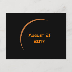 Nagenoeg 21 augustus 2017 gedeeltelijke zonnecrisi briefkaart