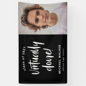 nagenoeg uitgevoerde aankondiging van afstuderen spandoek (Verticaal)