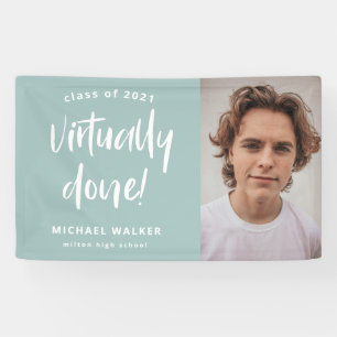 nagenoeg voltooide afstuderen - aankondigingsbanne spandoek