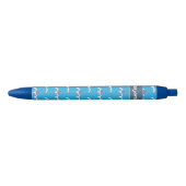 Nageoires de requin motif stylo bleu enfant avec n (Devant)