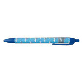 Nageoires de requin motif stylo bleu enfant avec n (Bas)