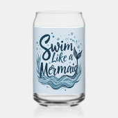 Nager comme une sirène Whimsical Ocean Cote Art (Verso)