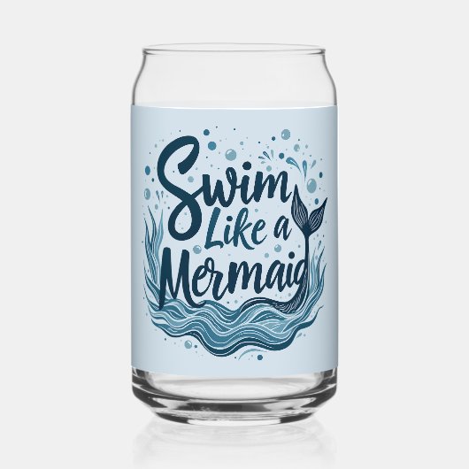 Nager comme une sirène Whimsical Ocean Cote Art (Verso)