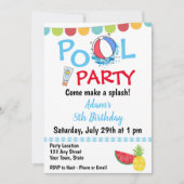 Nager Invitation Anniversaire (Devant)