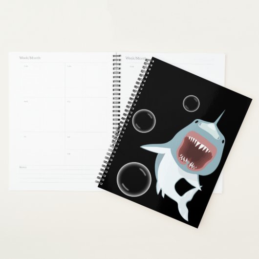 Nager requin planificateur mensuel pour filles (Devant avec enveloppe)