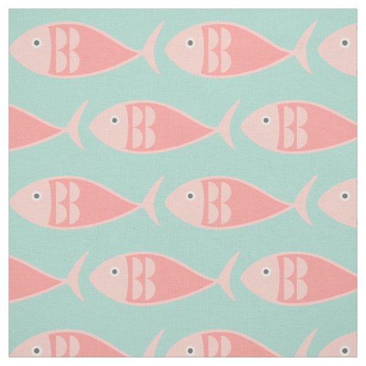 Nager Tissu de poisson rose (Échantillon)