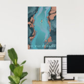 Nagez Sauvage Affiche de Voyage (Bureau à domicile)