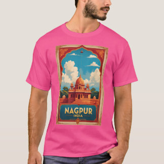 Nagpur India Vintage Travel Toerisme T-shirt