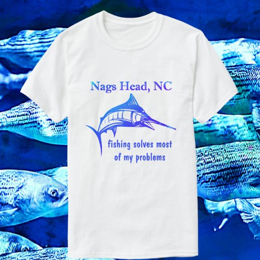 Nags Head NC Handsome Blue SportFishing T-Shirt