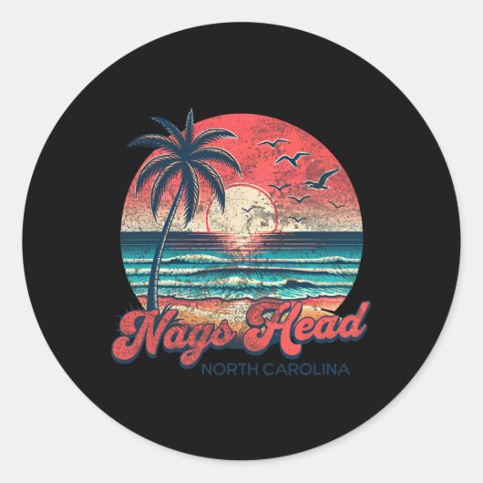 Nags Head Ronde Sticker (Voorkant)