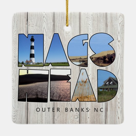 Nags Hoofd - Buiten Banken NC Metaal Ornament (Achterkant)