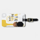 Nah' Bigger God Geel en Grijs Bagagelabel (Voorkant horizontaal)