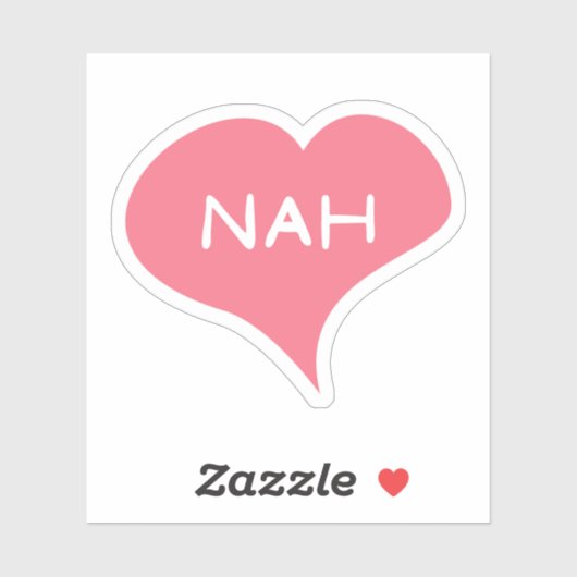 NAH Liefde Hart Vinyl Sticker (Vel)