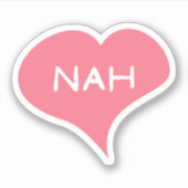 NAH Liefde Hart Vinyl Sticker (Voorkant)
