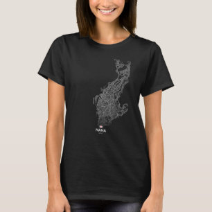 naha japan City-kaart Revel souvenir hometown T-shirt