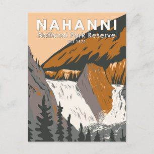 Nahanni National Park Reserve Travel Art Briefkaart