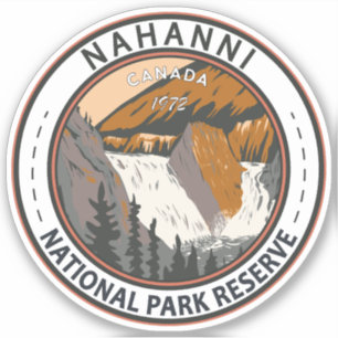Nahanni National Park Reserve Travel Art  Sticker