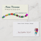 nähen visitekaartje (Voorkant / Achterkant)