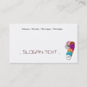 nähen visitekaartje (Achterkant)