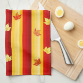 Naherfst bladeren keukenhanddoeken (Quarter Fold)