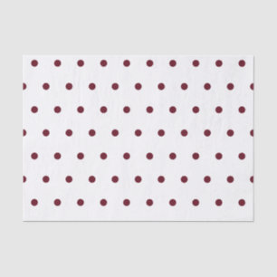 Naherfst Burgundy Polka Dots Pattern Tissuepapier