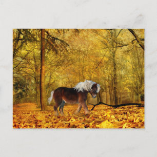 Naherfst conceptpaard briefkaart