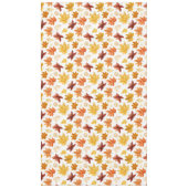 Naherfst fall Leaves Terracotta Brown Boho Pattern Tafelkleed (Voorkant)